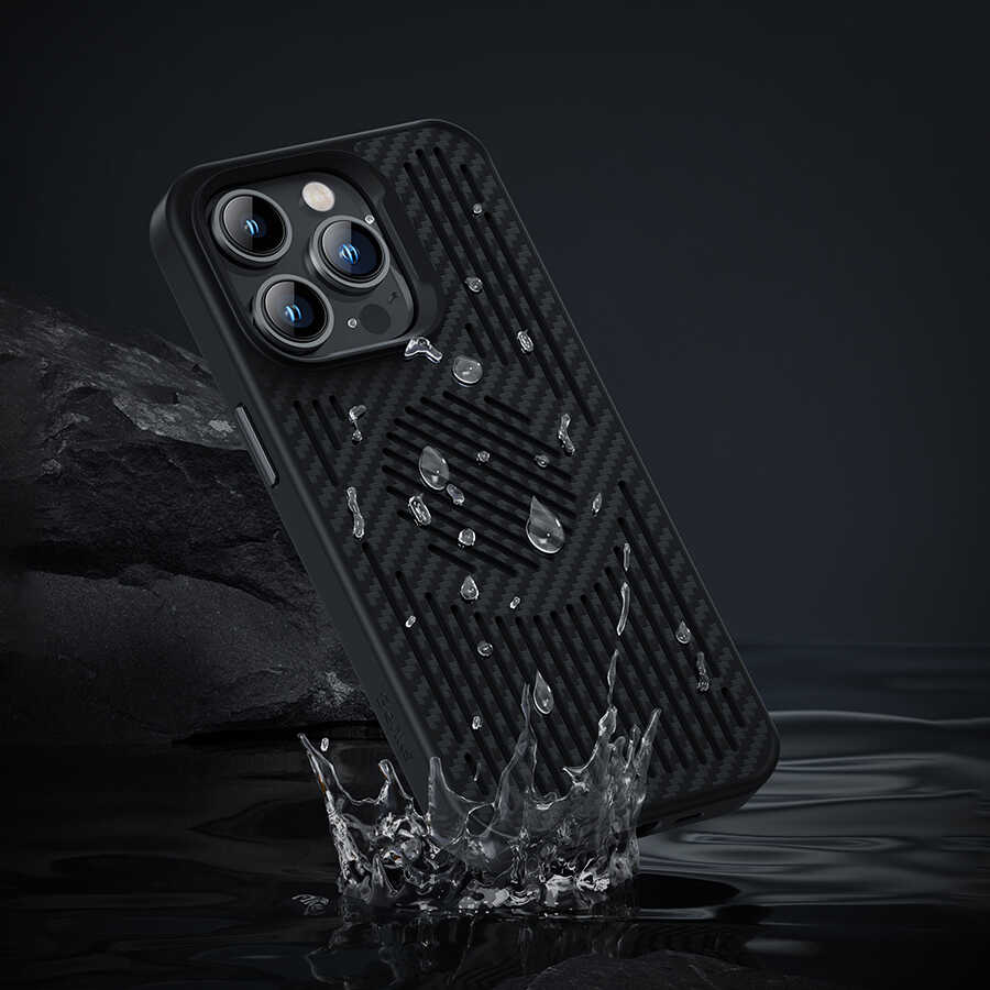 Apple iPhone 14 Pro Uyumlu Kılıf Benks Magnetic Cooling Kevlar Soğutucu Özellikli Telefon Kılıfı - 7