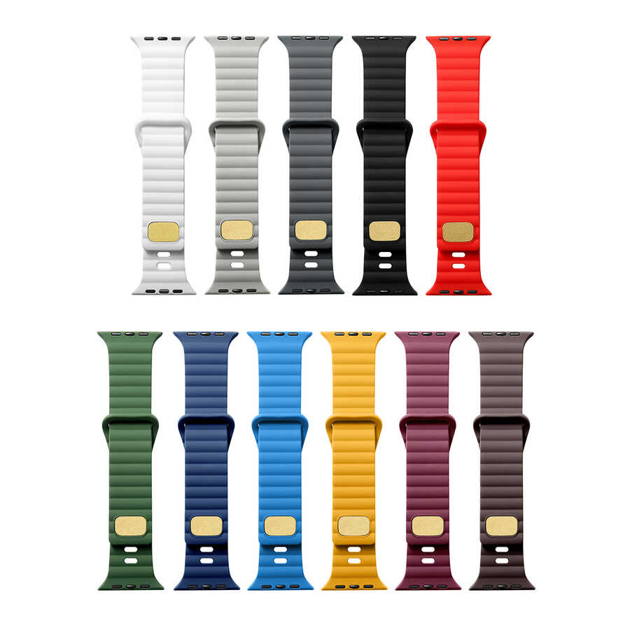 Apple Watch 7 41mm Uyumlu Zore KRD-73 Silikon Kordon - 3