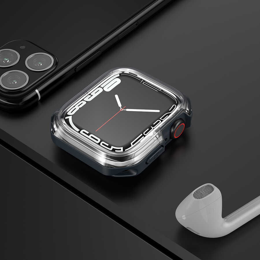 Apple Watch 40mm Uyumlu Zore Watch Gard 08 Sert PC + Silikon Koruyucu - 8