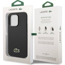 Apple iPhone 14 Pro Uyumlu Kılıf Lacoste Orjinal Lisanslı PU Pike Desenli Arka Yüzey İkonik Timsah Dokuma Logolu Kapak