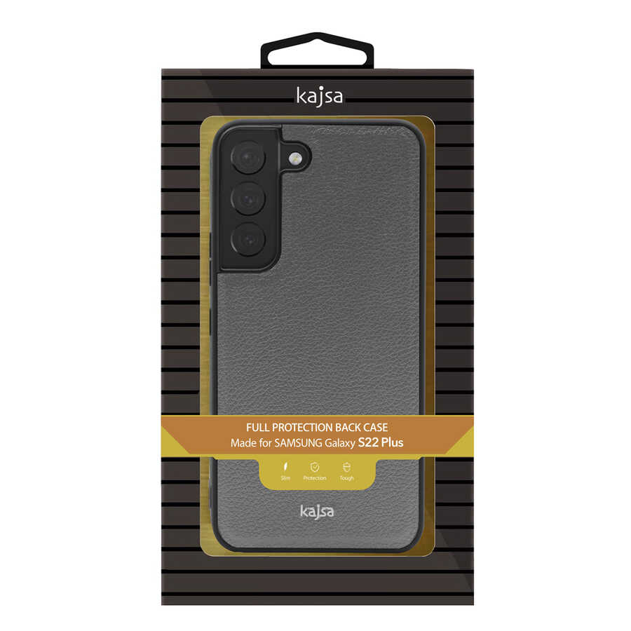 Samsung Galaxy S22 Ultra Uyumlu Kılıf ​Kajsa Luxe Collection Hakiki Deri Kapak - 5
