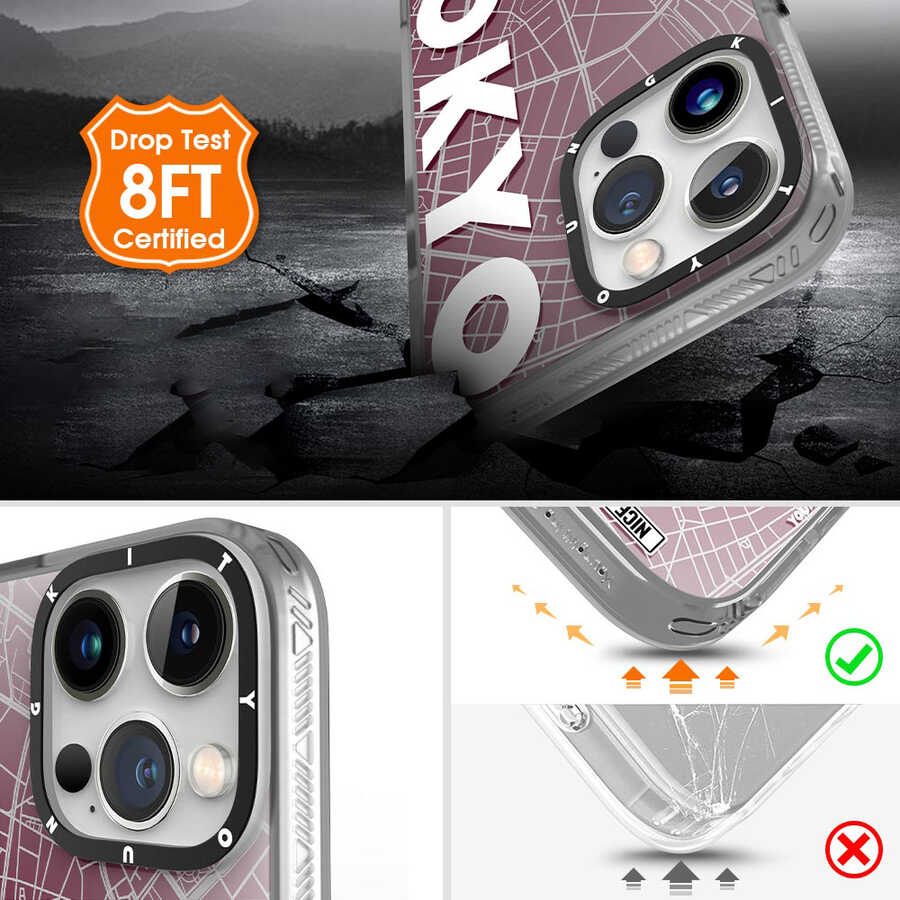 Apple iPhone 13 Pro Uyumlu Kılıf YoungKit World Trip Serisi Kapak - 4