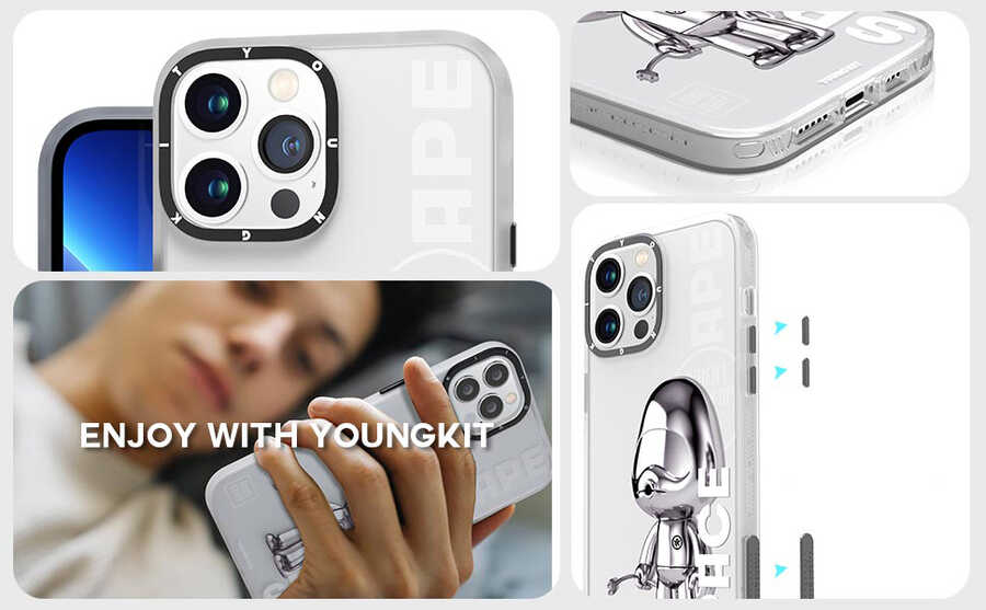 Apple iPhone 13 Pro Uyumlu Kılıf YoungKit Klasik Serisi Kapak - 4