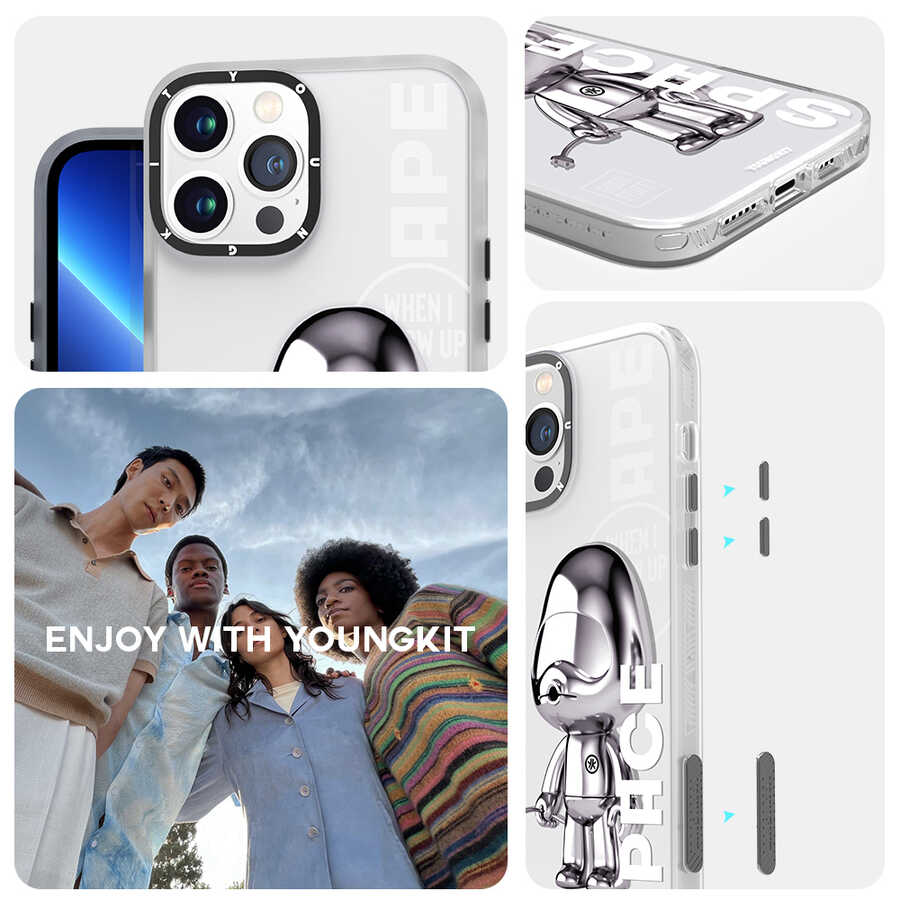 Apple iPhone 13 Pro Uyumlu Kılıf YoungKit Klasik Serisi Kapak - 14