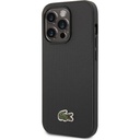Apple iPhone 14 Pro Max Uyumlu Kılıf Lacoste Orjinal Lisanslı PU Pike Desenli Arka Yüzey İkonik Timsah Dokuma Logolu Kapak