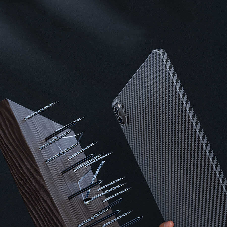 Apple iPad Pro 11 2022 M2 Uyumlu Kılıf Benks Essential Kevlar Karbon Fiber Kapak - 3