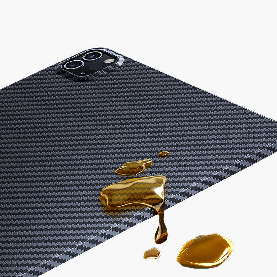 Apple iPad Pro 11 2022 M2 Uyumlu Kılıf Benks Essential Kevlar Karbon Fiber Kapak - 6