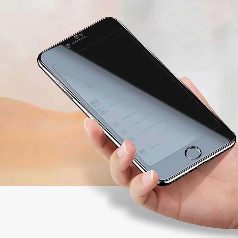 Apple iPhone 7 Plus Uyumlu Davin 5D Privacy Cam Ekran Koruyucu - 7