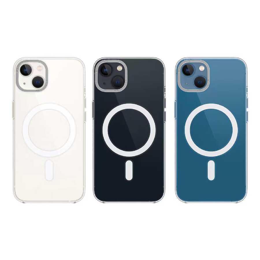 Apple iPhone 14 Plus Uyumlu Kılıf Wiwu MCC-102 Magnetic Crystal Sert PC Kapak - 1