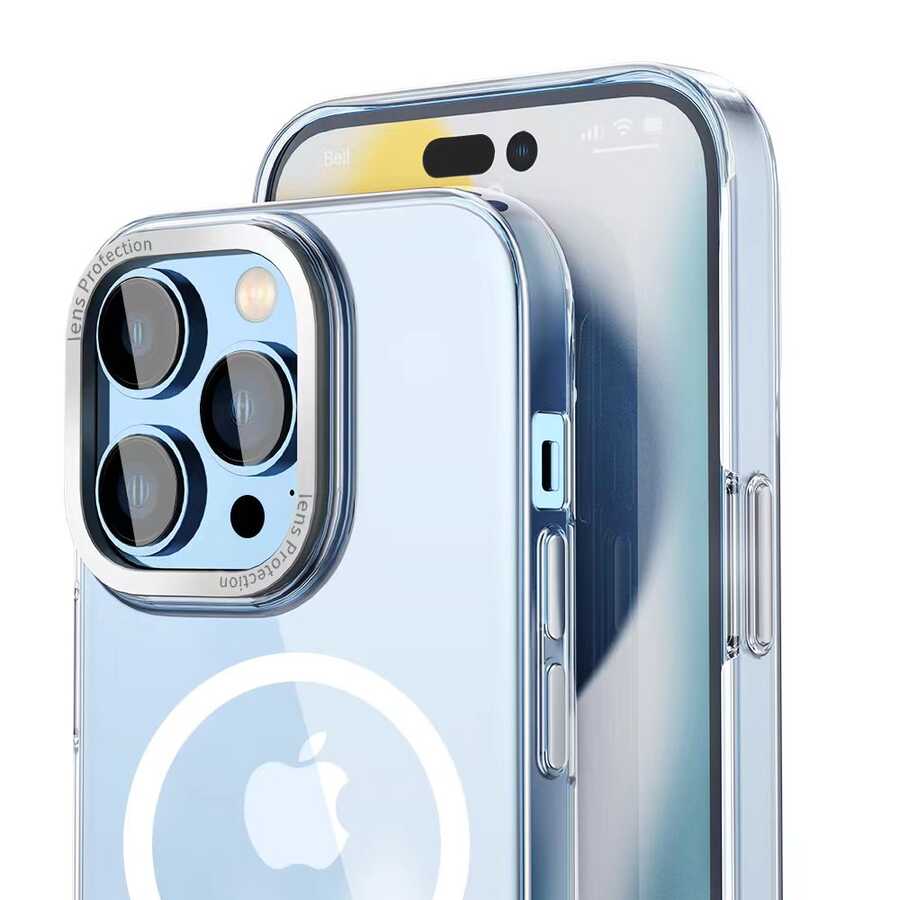 Apple iPhone 14 Plus Uyumlu Kılıf Wiwu MCC-102 Magnetic Crystal Sert PC Kapak - 2
