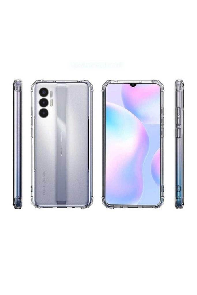 Tecno Pova 3 Uyumlu Kılıf Zore 2mm Anti Shock Silikon
