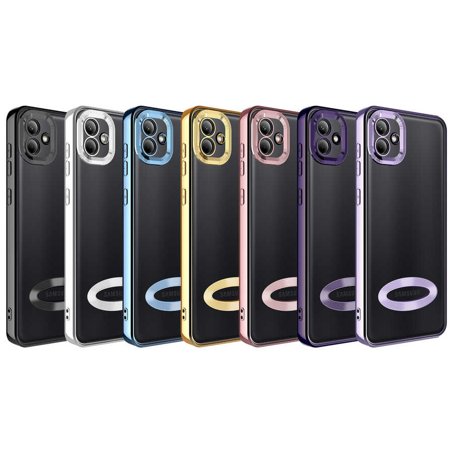 Samsung Galaxy A03 Uyumlu Kılıf Kamera Korumalı Logo Gösteren Zore Omega Kapak - 1