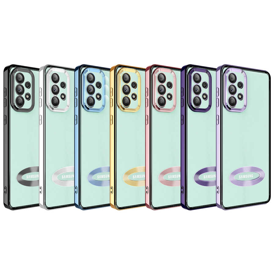 Samsung Galaxy A33 5G Uyumlu Kılıf Kamera Korumalı Logo Gösteren Zore Omega Kapak - 1