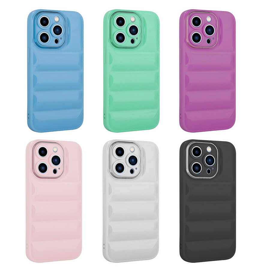 Apple iPhone 12 Pro Max Uyumlu Kılıf Kamera Korumalı Parlak Airbag'li Zore Galya Kapak - 1