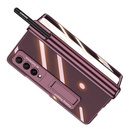 Samsung Galaxy Z Fold 4 Uyumlu Kılıf Zore Kıpta Standlı Kalem Bölmeli Kapak - 5