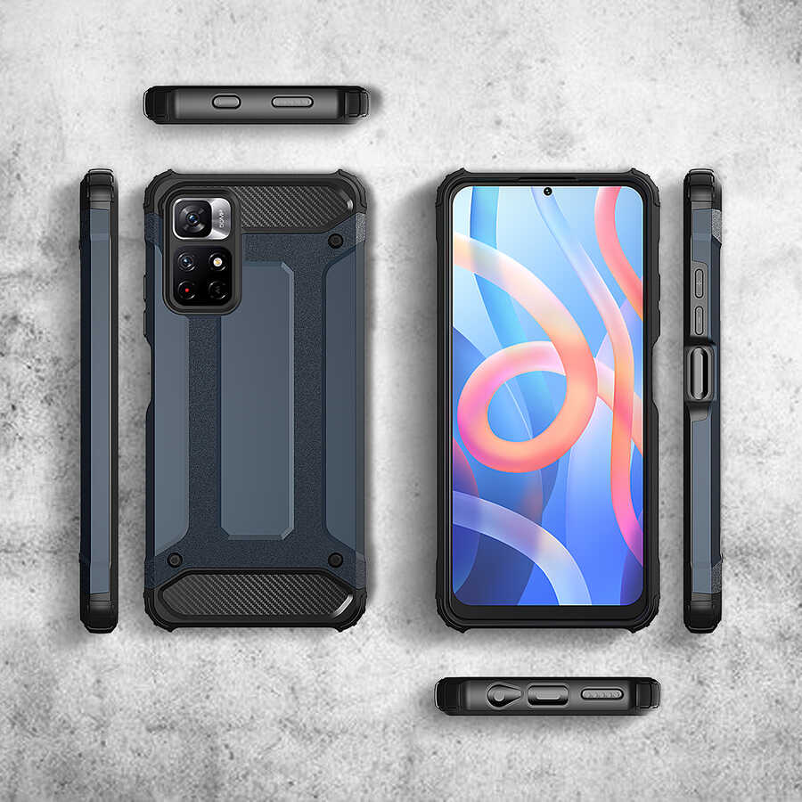 Xiaomi Redmi Note 11S Global Uyumlu Kılıf Zore Crash Silikon Kapak - 3