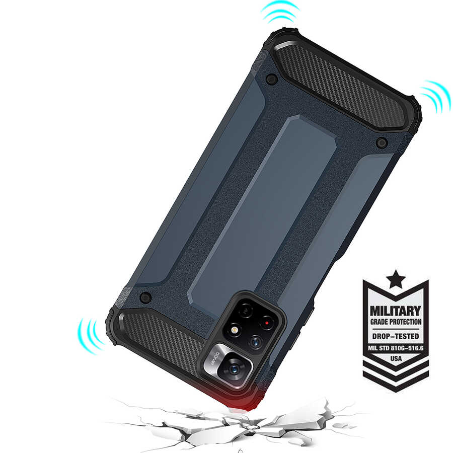 Xiaomi Redmi Note 11S Global Uyumlu Kılıf Zore Crash Silikon Kapak - 7