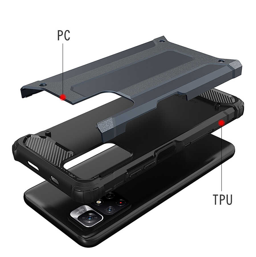 Xiaomi Redmi Note 11S Global Uyumlu Kılıf Zore Crash Silikon Kapak - 10