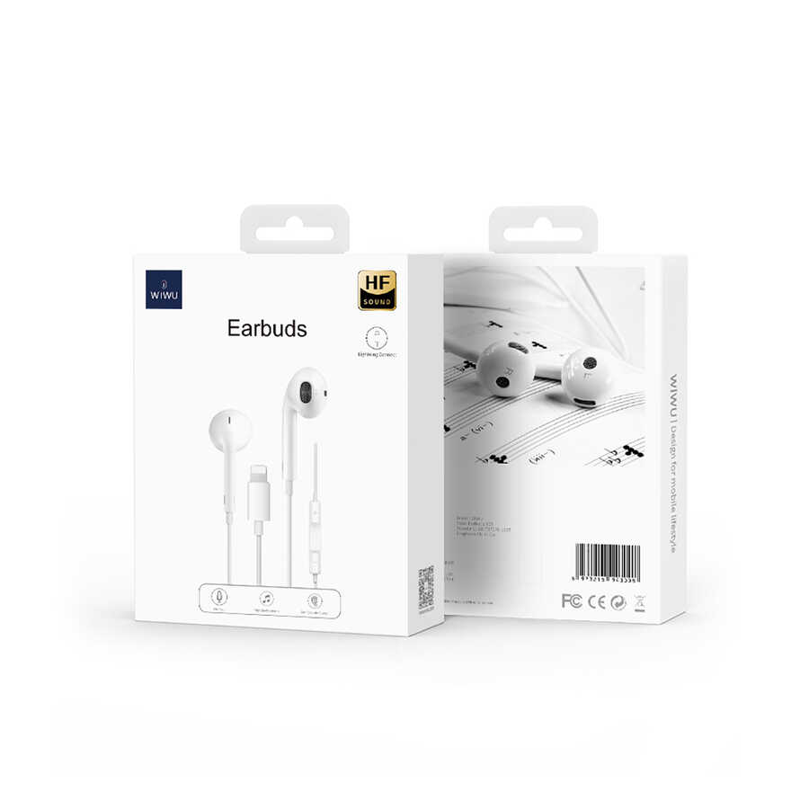 Wiwu Earbuds 302 Tak Çalıştır Lightning Kulaklık - 2