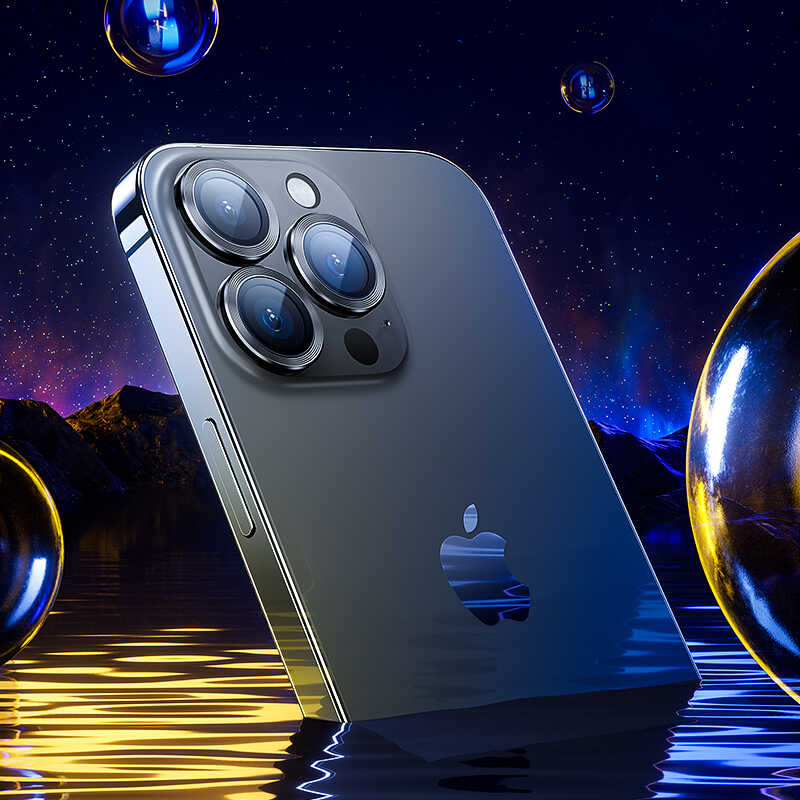 Apple iPhone 14 Pro Max Uyumlu Benks New KR Kamera Lens Koruyucu - 1