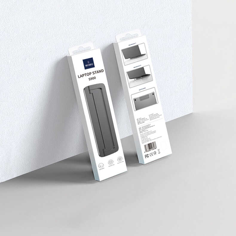 Wiwu S900 Yıkanabilir Yapıştırıcılı Mini Laptop Standı 2 Farklı Yükseklik Ayarı 11-17 inc Uyumlu - 2