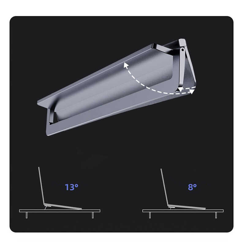 Wiwu S900 Yıkanabilir Yapıştırıcılı Mini Laptop Standı 2 Farklı Yükseklik Ayarı 11-17 inc Uyumlu - 12