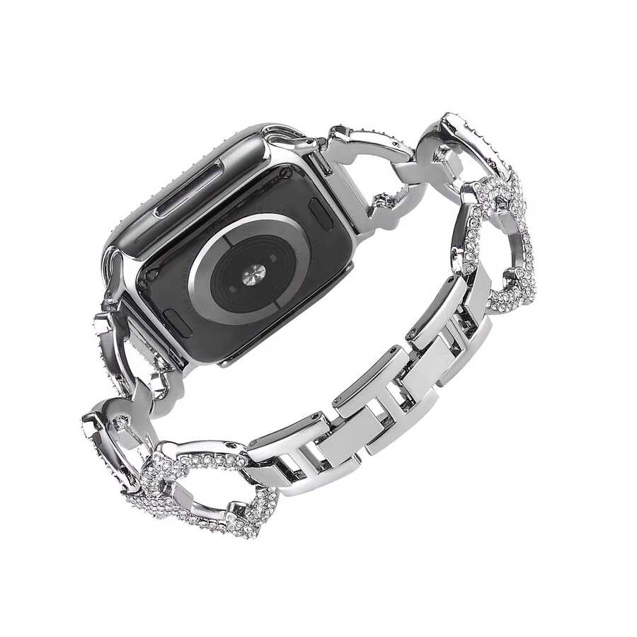 ​​​Apple Watch 7 45mm Uyumlu KRD-57 Metal Kordon - 6