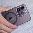 Apple iPhone 14 Pro Max Uyumlu Kılıf Magsafe Şarj Özellikli Buzlu Sert PC Zore Tuval Kapak - 3