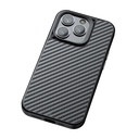 Apple iPhone 14 Pro Max Uyumlu Kılıf Aramid Karbon Fiber Magsafe Özellikli Wlons Radison Kapak - 1