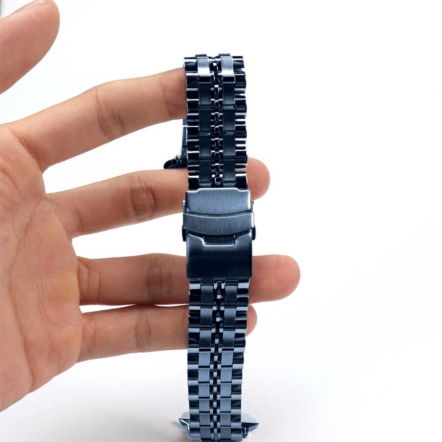 ​​​Apple Watch 7 41mm Uyumlu KRD-54 Metal Kordon - 5