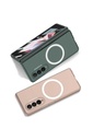 Samsung Galaxy Z Fold 3 Uyumlu Kılıf Wireless Şarj Özellikli Zore Kıpta Magsafe Kapak