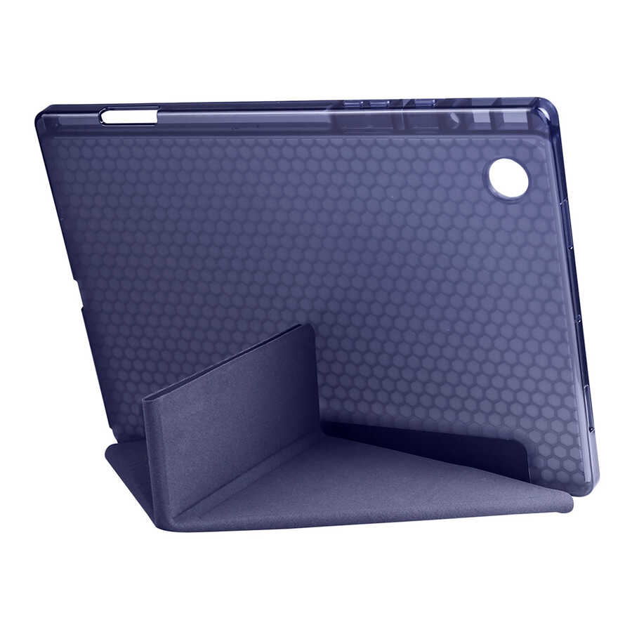 Samsung Galaxy Tab A8 10.5 SM-X200 Uyumlu (2021) Kılıf Zore Tri Folding Kalem Bölmeli Standlı Kılıf - 3
