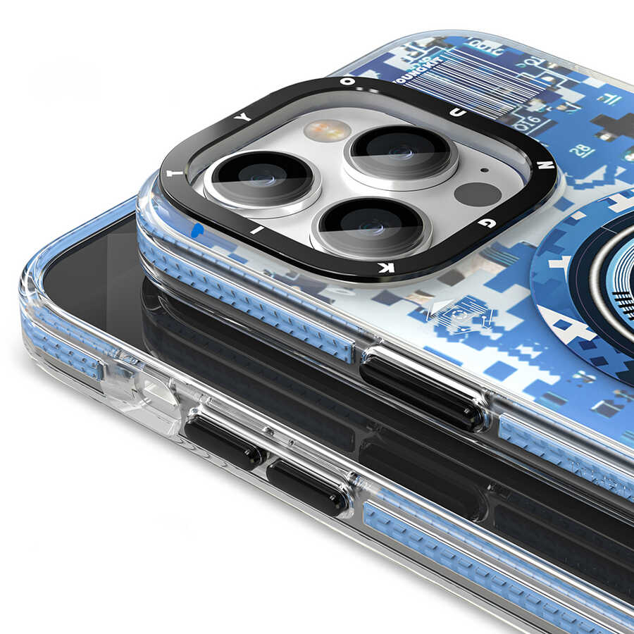 Apple iPhone 14 Pro Uyumlu Kılıf Magsafe Şarj Özellikli YoungKit Kamuflaj Serisi Kapak - 1