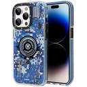 Apple iPhone 14 Pro Max Uyumlu Kılıf Magsafe Şarj Özellikli YoungKit Kamuflaj Serisi Kapak - 6