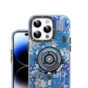 Apple iPhone 14 Pro Max Uyumlu Kılıf Magsafe Şarj Özellikli YoungKit Kamuflaj Serisi Kapak - 7