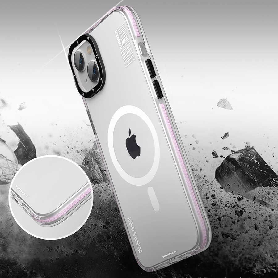 Apple iPhone 14 Plus Uyumlu Kılıf Magsafe Şarj Özellikli YoungKit Exquisite Serisi Kapak - 2