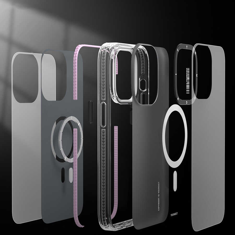 Apple iPhone 14 Plus Uyumlu Kılıf Magsafe Şarj Özellikli YoungKit Exquisite Serisi Kapak - 4