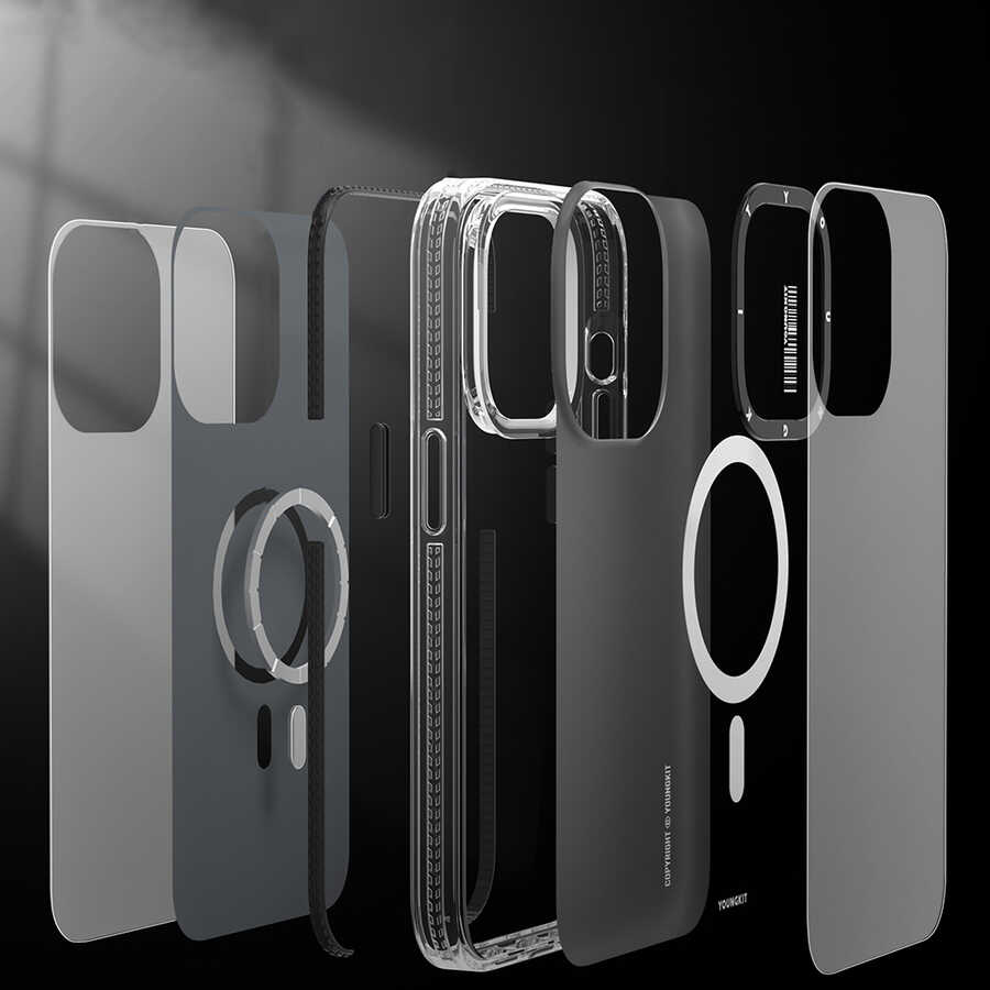 Apple iPhone 14 Pro Max Uyumlu Kılıf Magsafe Şarj Özellikli YoungKit Exquisite Serisi Kapak - 2