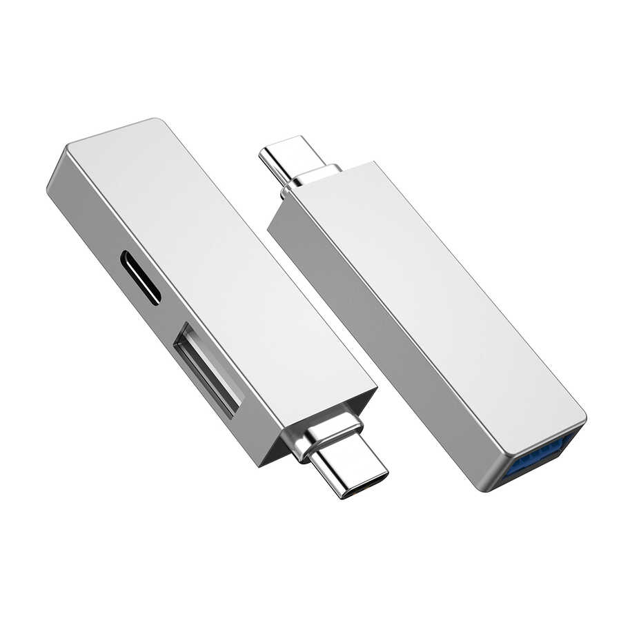 Wiwu Alpha T02 Pro 3 in 1 Type-C Hub PD Portlu Usb Çoğaltıcı - 6