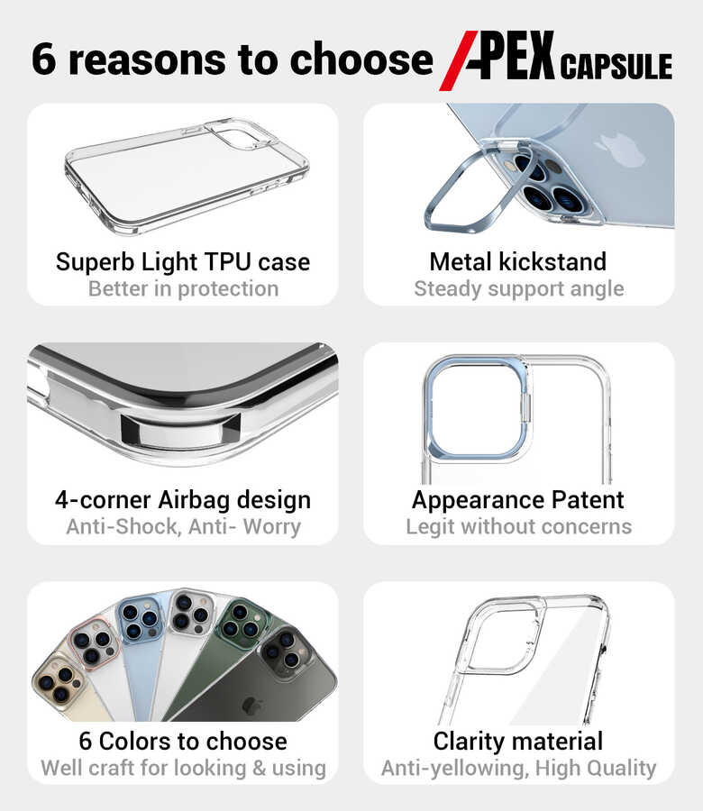 Apple iPhone 13 Pro Uyumlu Kılıf Zore Skuba Kapak - 8