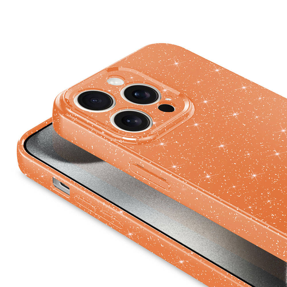 Apple iPhone 15 Pro Max Uyumlu Kılıf Kamera Korumalı Simli Lüks Zore Koton Kapak - 3