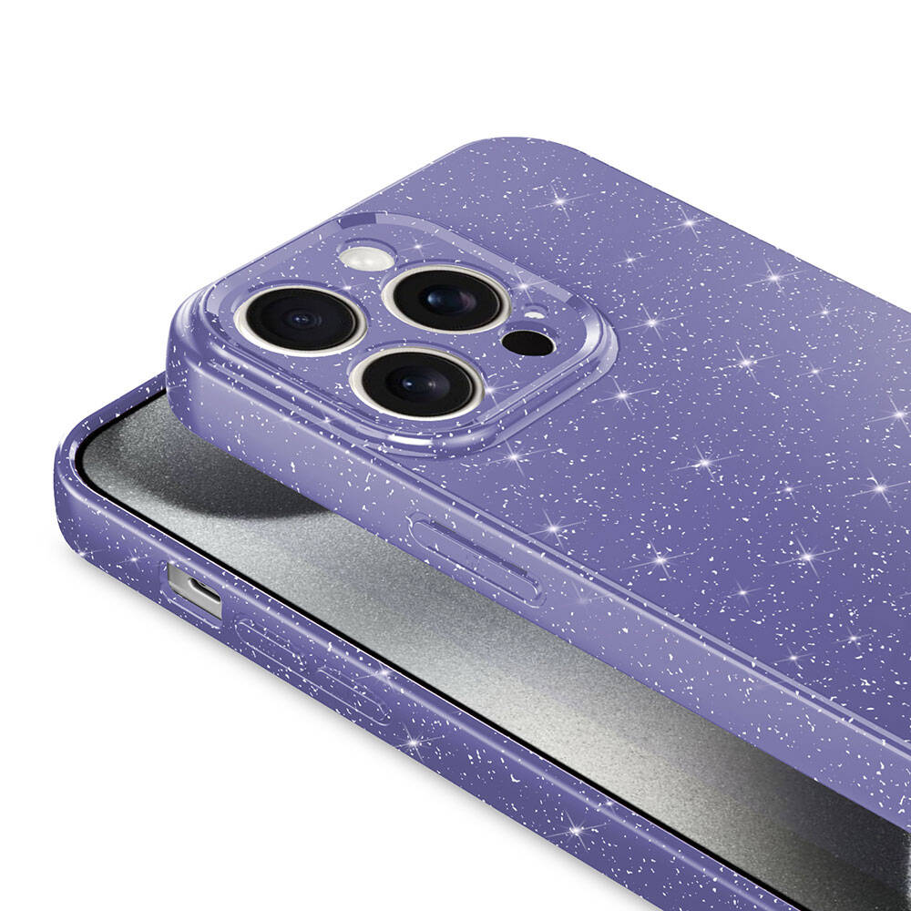 Apple iPhone 15 Pro Max Uyumlu Kılıf Kamera Korumalı Simli Lüks Zore Koton Kapak - 7