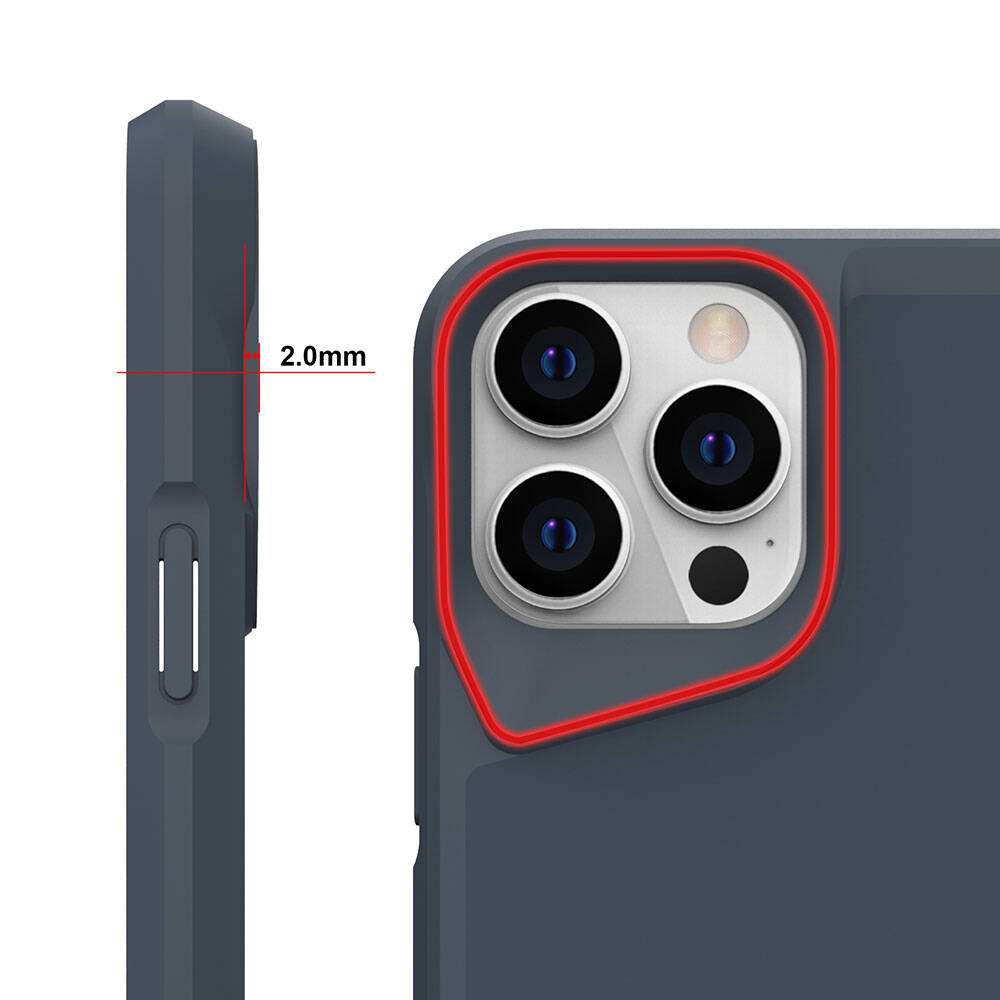 Apple iPhone 15 Pro Max Uyumlu Kılıf Zore Airbag Kenarlı T-Max Mat Standlı Kapak - 3