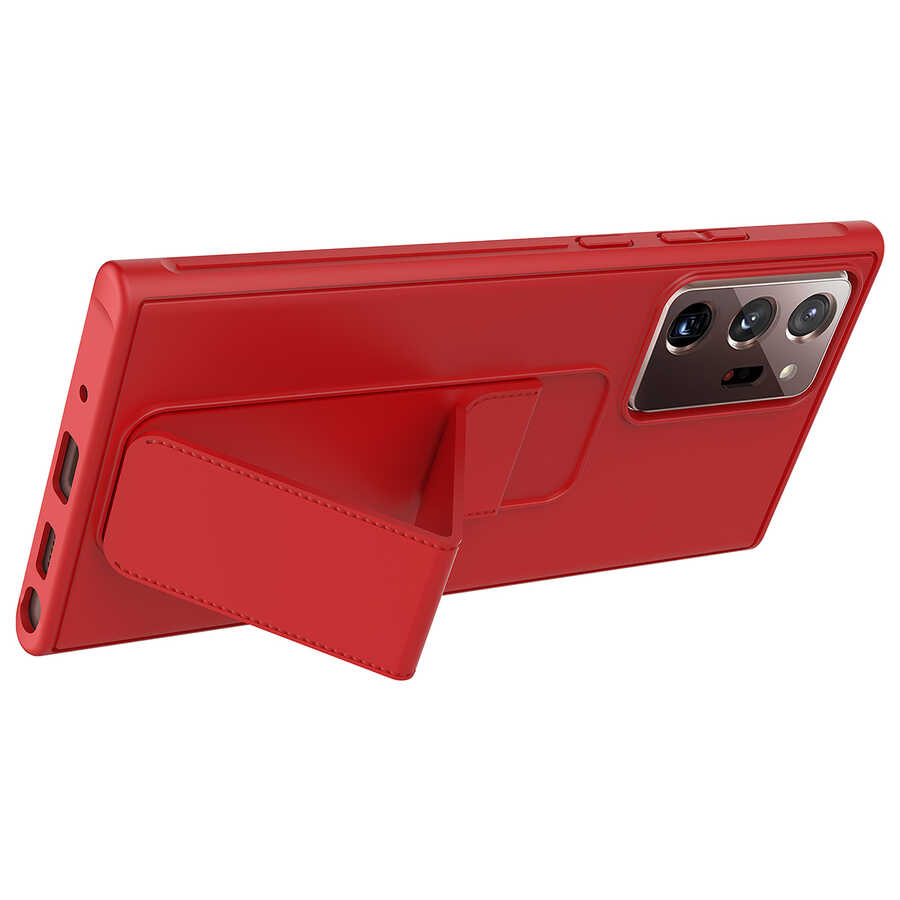 Samsung Galaxy Note 20 Ultra Uyumlu Kılıf Zore Qstand Kapak - 1