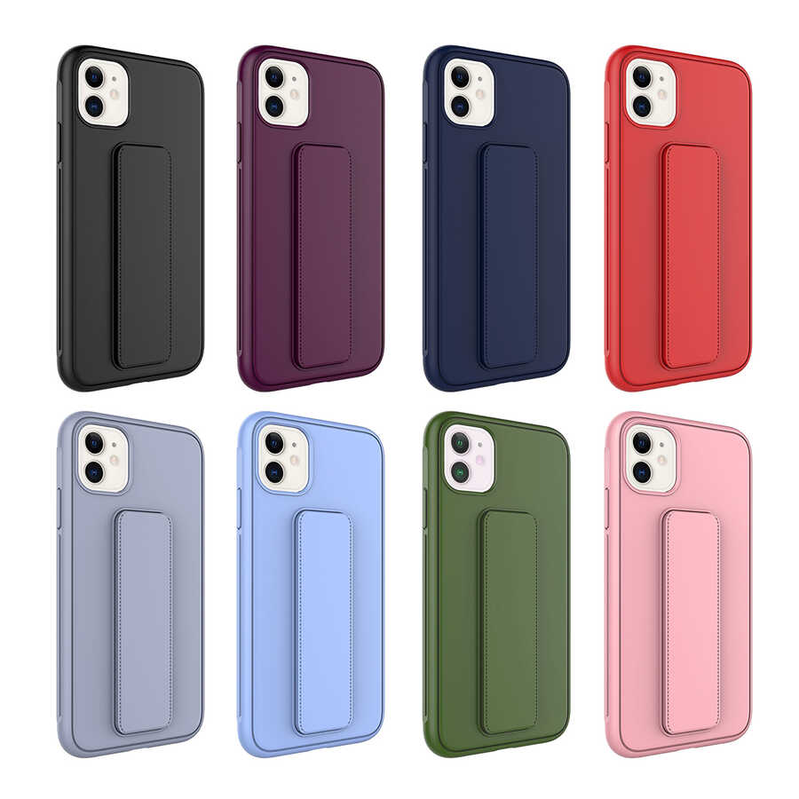 Apple iPhone 12 Uyumlu Kılıf Zore Qstand Kapak - 2