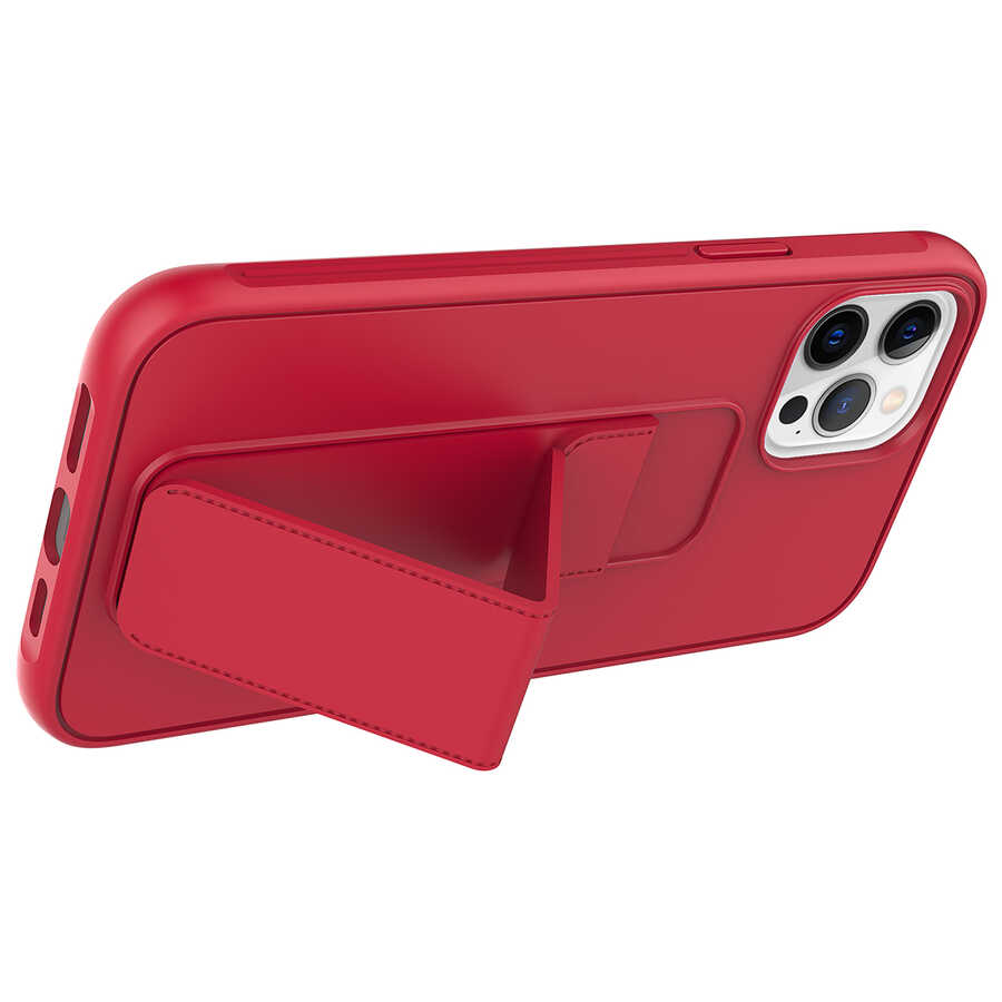 Apple iPhone 12 Pro Max Uyumlu Kılıf Zore Qstand Kapak - 1