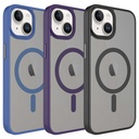 Apple iPhone 14 Uyumlu Kılıf Mat Arka Yüzey Wireless Şarj Özellikli Zore Flet Magsafe Kapak - 1