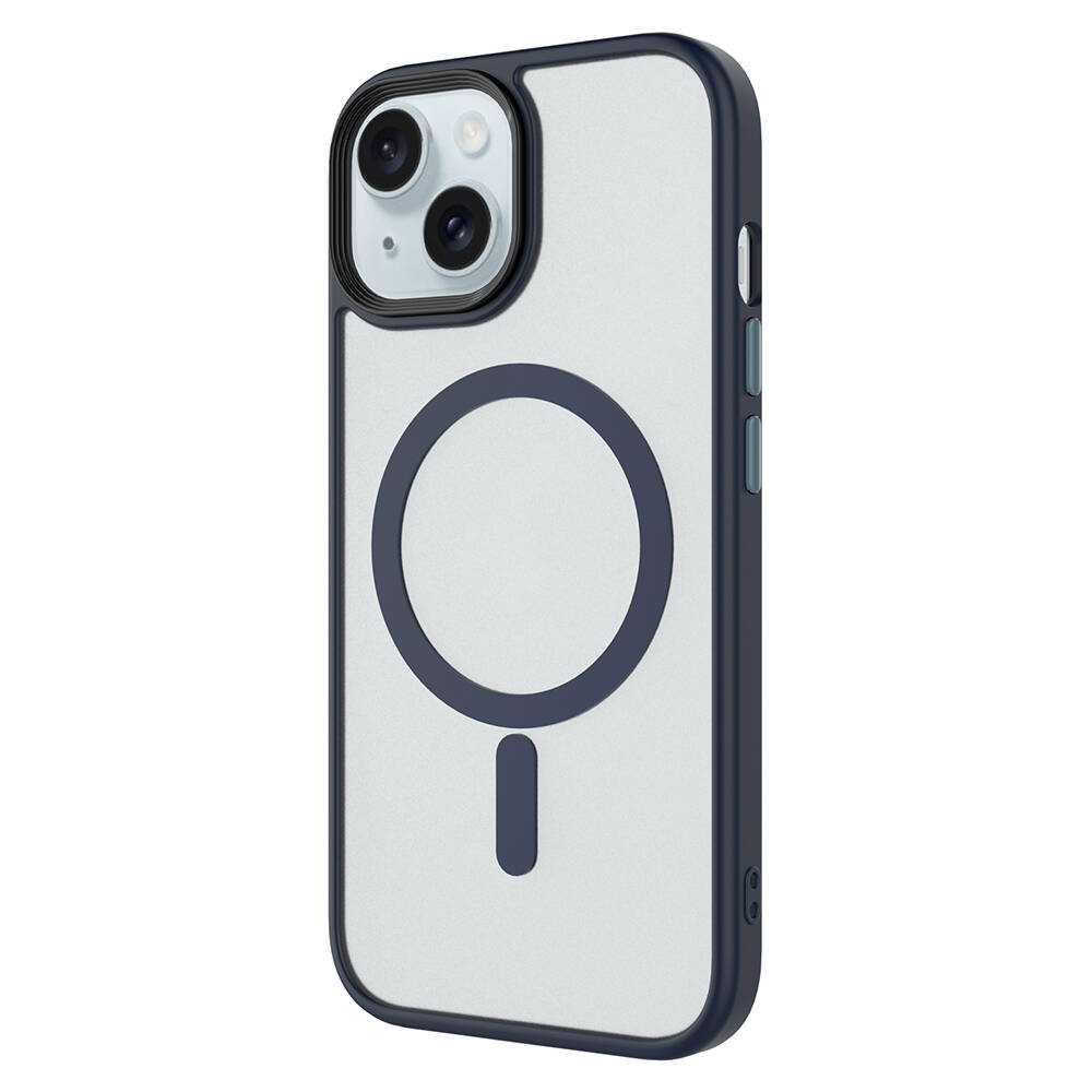 Apple iPhone 14 Uyumlu Kılıf Mat Arka Yüzey Wireless Şarj Özellikli Flet Magsafe Kapak - 4