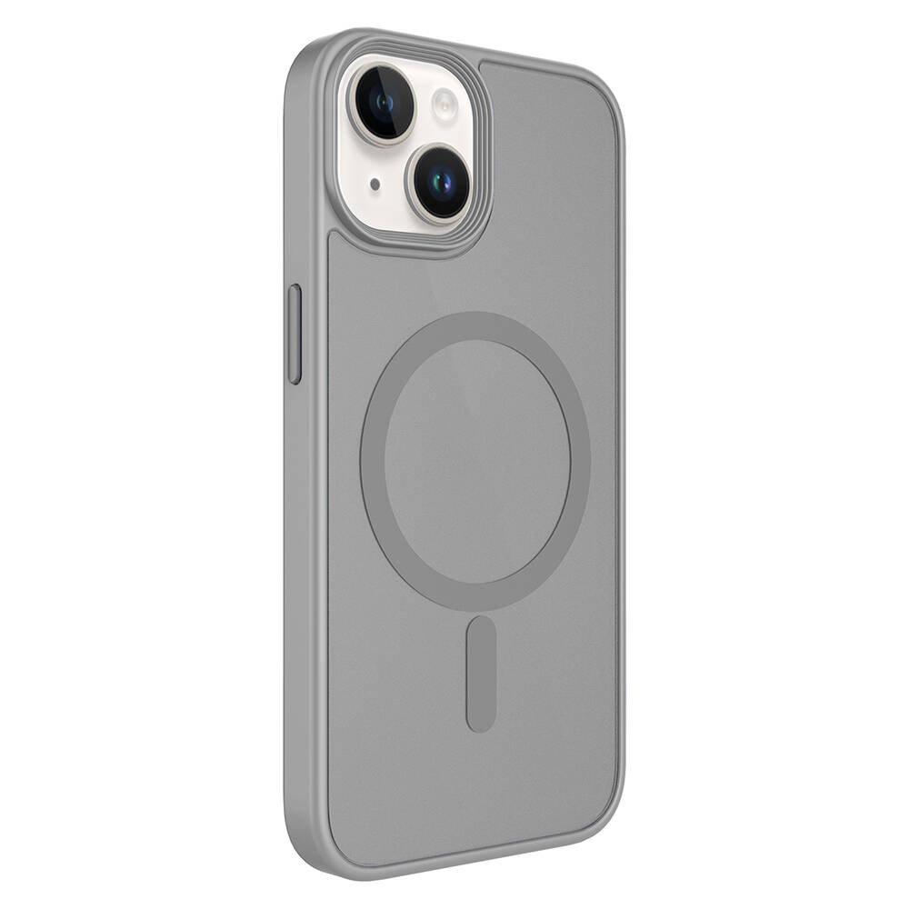 Apple iPhone 14 Uyumlu Kılıf Mat Arka Yüzey Wireless Şarj Özellikli Zore Flet Magsafe Kapak - 3