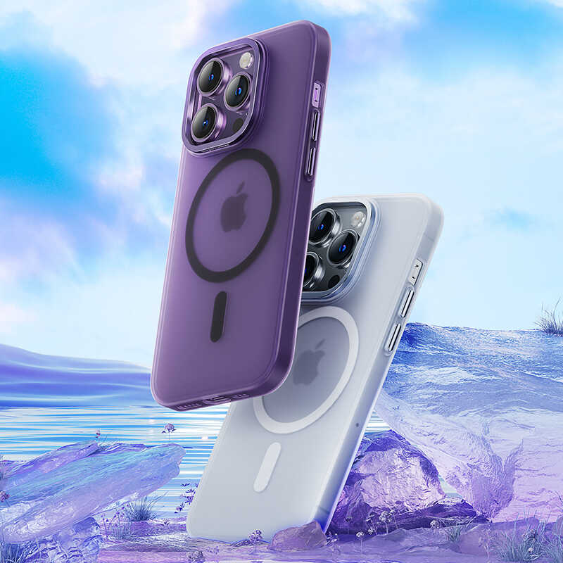 Apple iPhone 14 Pro Max Uyumlu Kılıf Wireless Şarj Destekli Benks Yeni Seri Magnetik Haze Kapak - 2